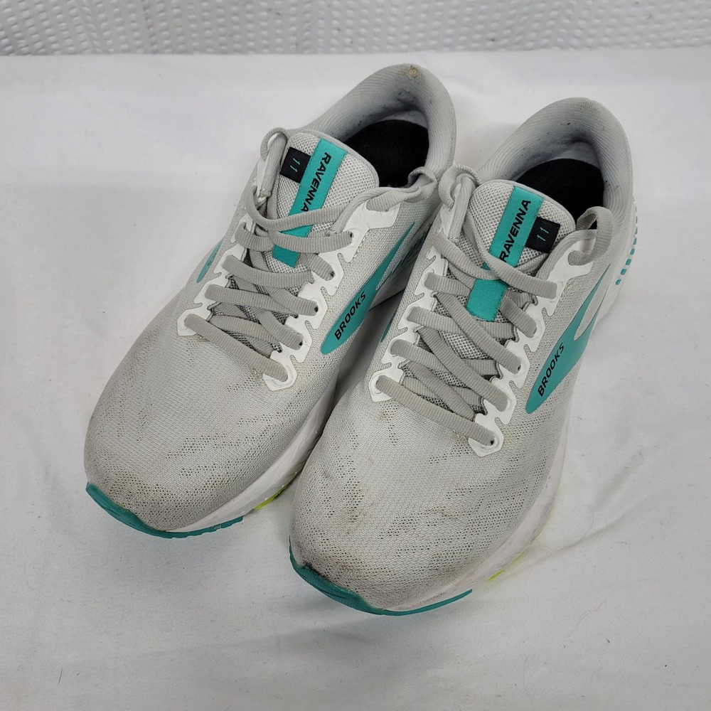 Brooks Ravenna 11 Womens Running Shoes Grey Teal 1203181B194 Size 6